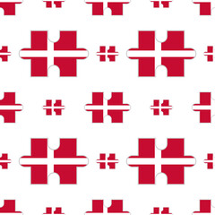 Obraz premium denmark flag puzzle pieces pattern on white background. vector illustration