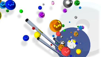 abstract background with balls