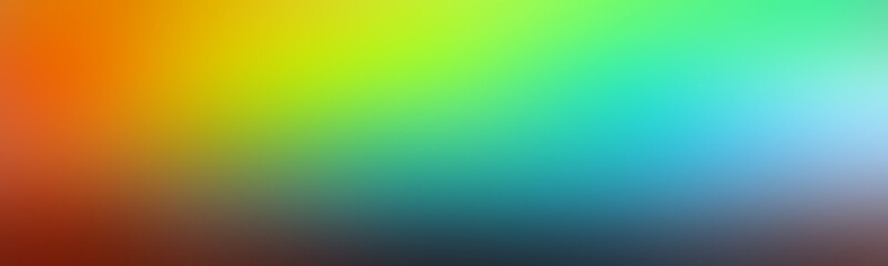 Wide concept advertising graphic design poster banner and backdrop sea green. Abstract gradient colorful blurred background green yellow.