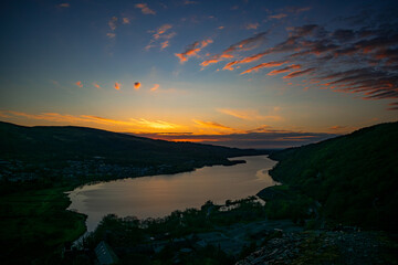 Sunset Over Llyn Padarn