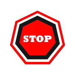 Stop sign Vector illustration - eps 10 Vector
