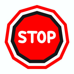 stop sign isolated