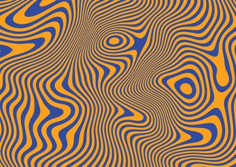 waves distortion retro vibes graphic print groovy background 60s 70s - obrazy, fototapety, plakaty
