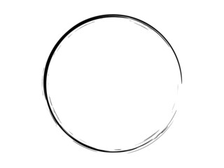 Grunge circle made for marking.Grunge thin circle made for your project on the white background.