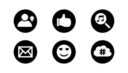 Social media icon set.