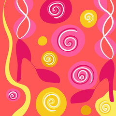 women heels Salsa party background