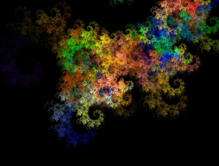 Imaginatory fractal abstract background Image