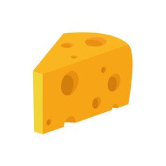 Cheese icon vector. Cheese on white background. logo design.