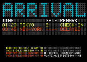 Naklejka premium ArrivalText