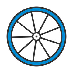 Obraz premium Bike Wheel Icon