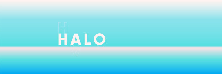 Soft gradient blurred pattern background. Vector wide horizontal abstract shiny duotone backdrop template.
