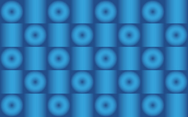 blue abstract vector gradient background with circles and cubes