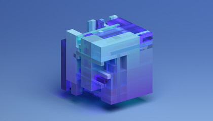 Fototapeta premium Abstract 3D Render