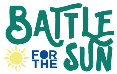 Battle for the sun, lettering Happiness, caligraphy, modern

