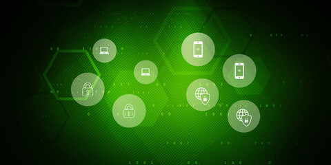 Digital Abstract technology background,2d illustration