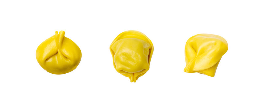 Tortellini, Agnolotti, Cappelletti Isolated