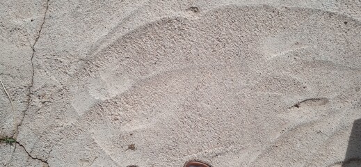 footprint in sand