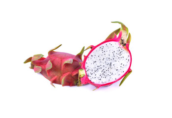 Dragon fruit isolated on white background