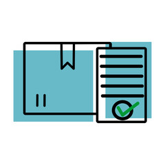 Box with documents icon.