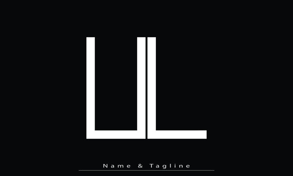 recommend clip art: Alphabet letters Initials Monogram logo UL , LU