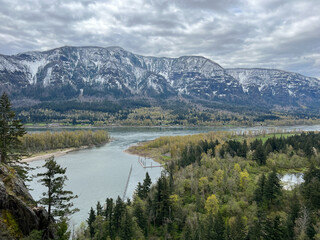 View from Beacon Rock in Washington State