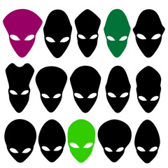 Alien faces