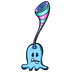 Silly Alien Monster Imaginary Character Cartoon Creature