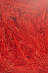 Red paint strokes