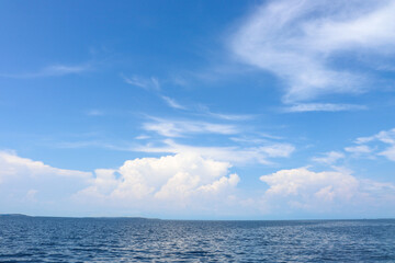 Beautiful sky and sea at Koh Chang, Thailand