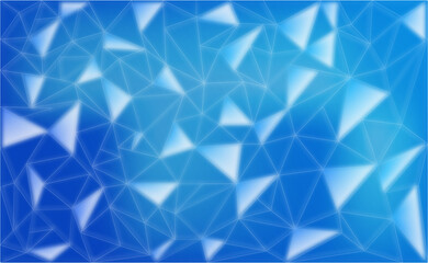 abstract geometric polygonal blue triangles background for the web