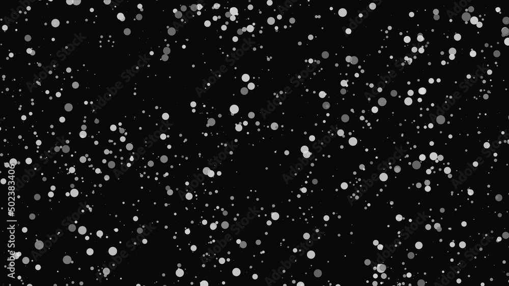 Poster background of moving dots in christmas colors. animation. beautiful colorful dots randomly move on b