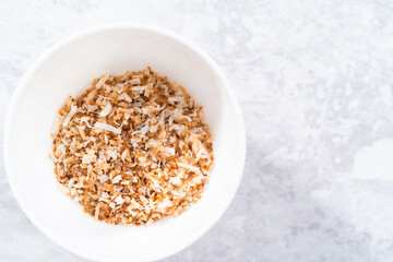 Toasted coconut