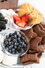 Fruit s'mores charcuterie board