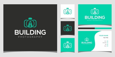 Logo template photography building photographer photo. company brand branding corporate identity