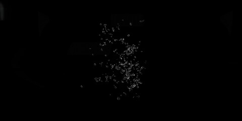 water Splash 3D render illustration