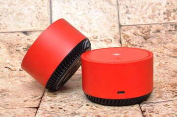 Electronic gadget smart speaker. Wireless artificial intelligence