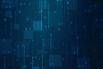 Binary Code Background, Digital Abstract technology background, flowing number one and zero text in binary code format in technology background. Internet Big data Concept