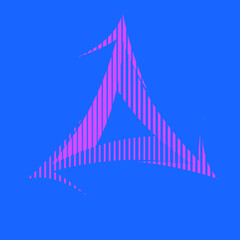 Art composition with lines .Modern art design .Transition speed lines .Bauhaus style .Geometric shape. Wall art .