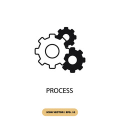 process icons  symbol vector elements for infographic web