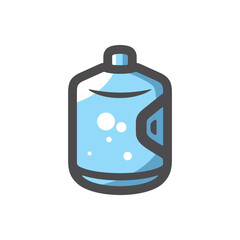 Big bottle with clean blue water Vector icon Cartoon illustration - 502395655