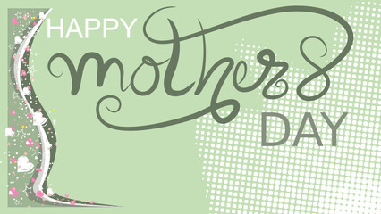 mothers day card background illustration in vector format