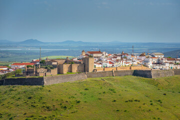 Scenic view of Elvas picturesque town in Alentejo region of Portugal