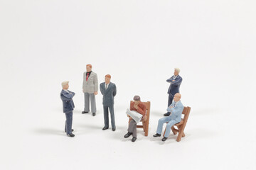 a mini figure of film shooting production crew team
