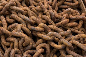 Tangle of Rusty Chains