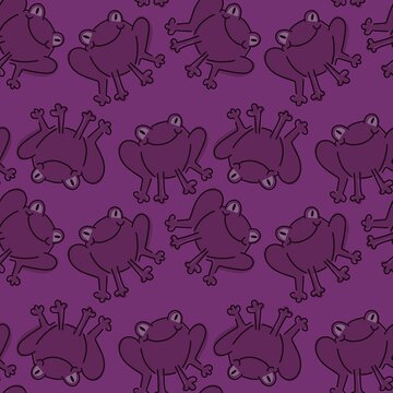 Kids seamless little frogs pattern for fabrics and textiles and packaging and gifts and cards and linens and hobbies