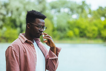 A Man of African-American Ethnicity is Using Nasal Spray Due to the Problems with Nose and...