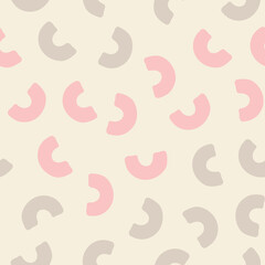 Minimalistic seamless pattern. Simple organic shape