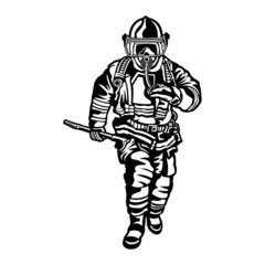 firefighter vector