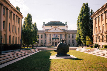 Croatian State Archives building in Zagreb, Croatia
