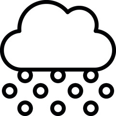 Snowfall Cloud Icon